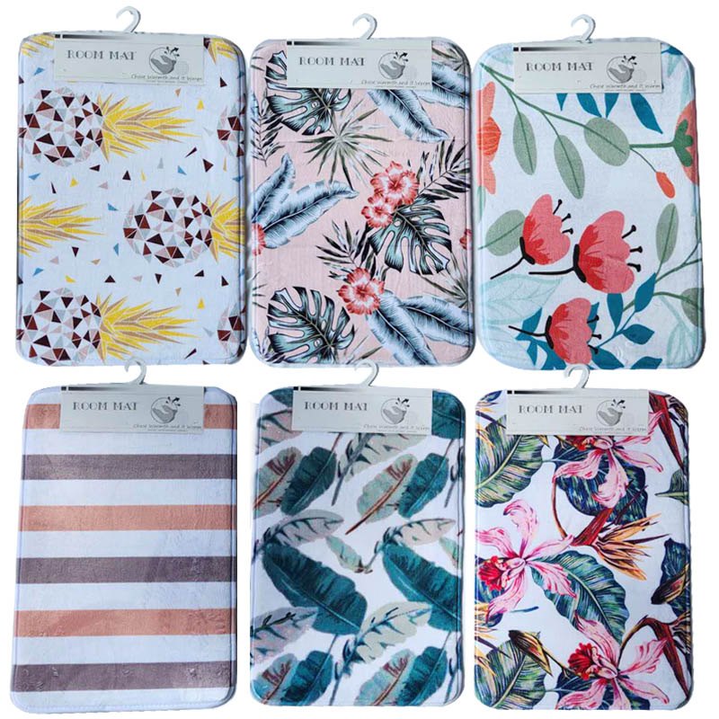 Floor Mat 38x58cm Printed 6 Assorted
