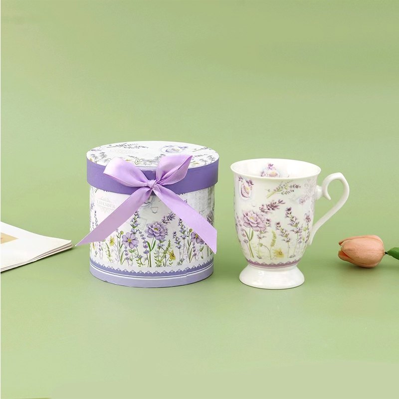 Porcelain Cup Giftbox Lavender