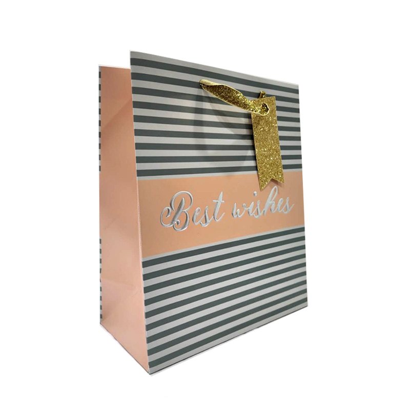 Gift Bag Hotstamping Best Wishes 32x26x10cm