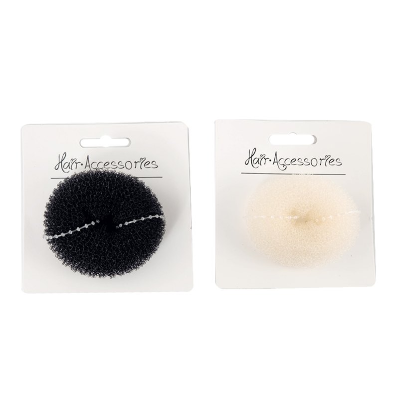 Hair Bun 6cm Mix White/black