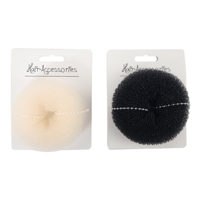 Hair Bun 8cm Mix White/black