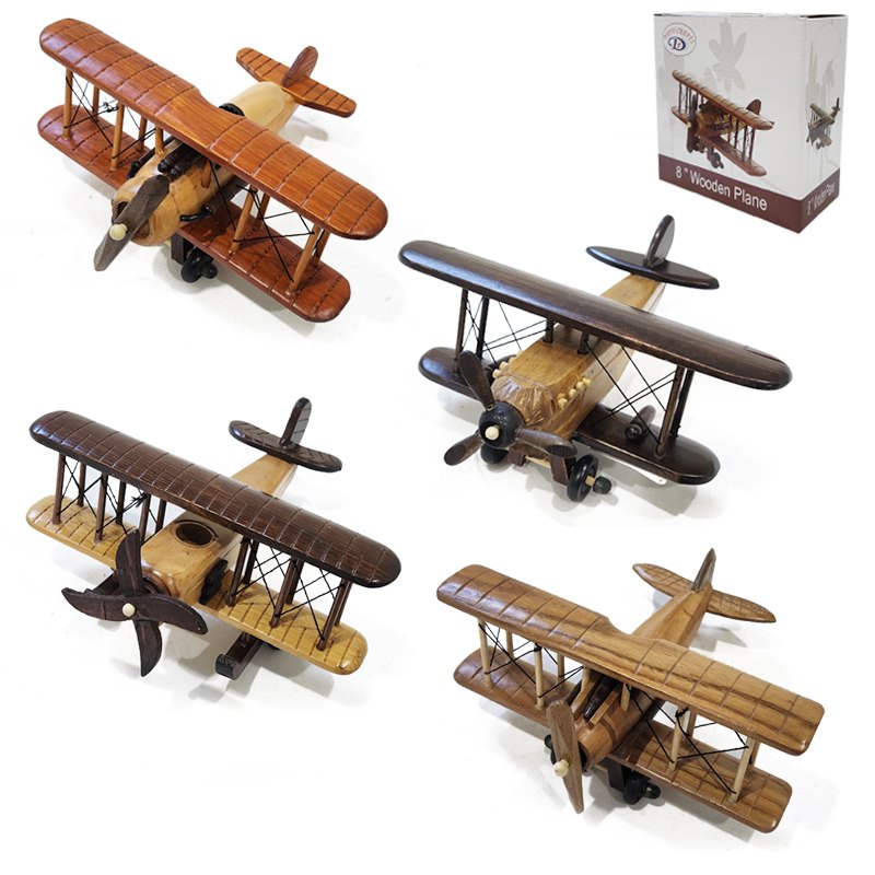Antique Airpliane 8" 4 Assorted