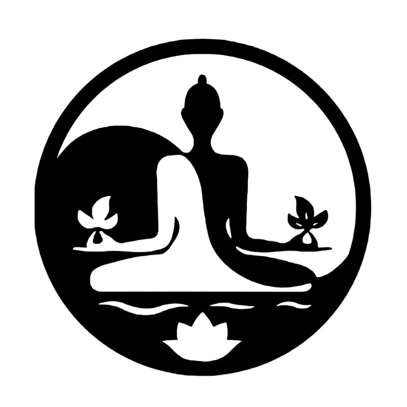 Iron Wall Art Buddah Yinyang 60cm