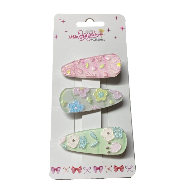 Kids Hair Clips 3pc