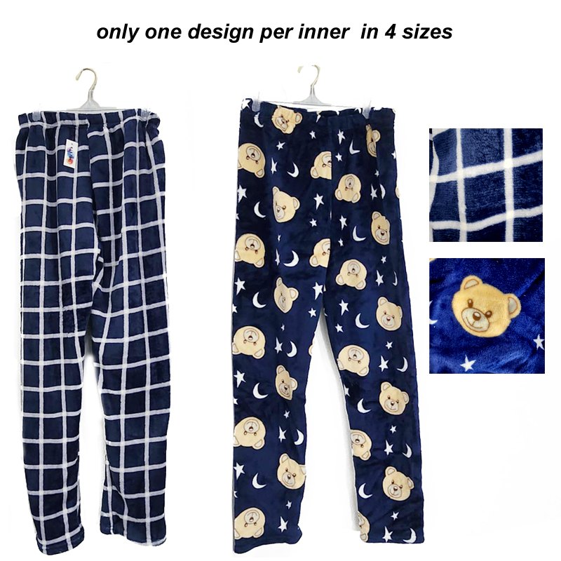 Flannel Pyjama Pants 4size 6 Assorted