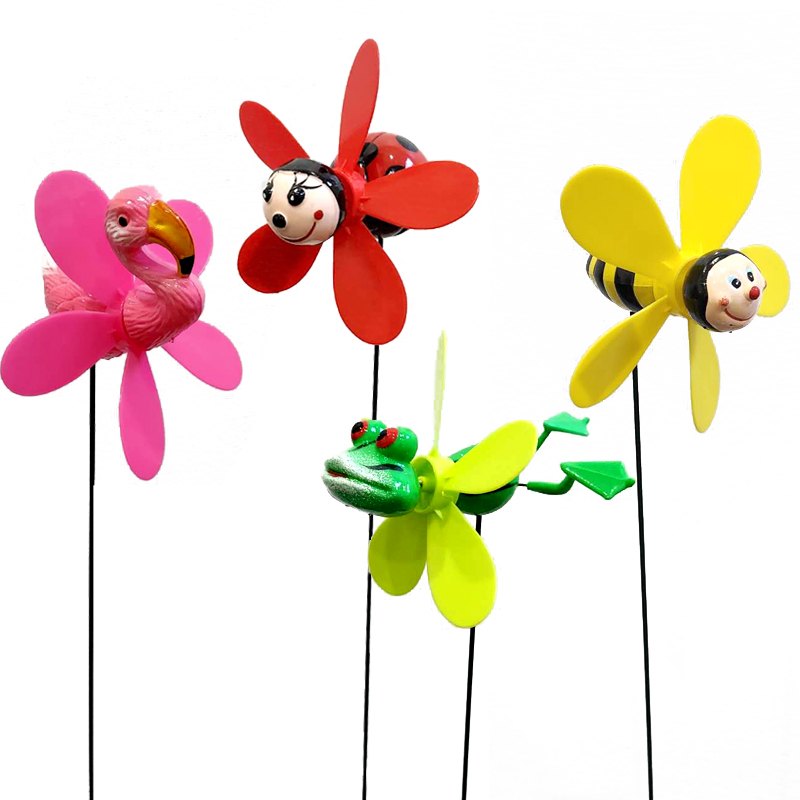Garden Stick Insect/Animal Pinwheel 60cm 4 Assorted