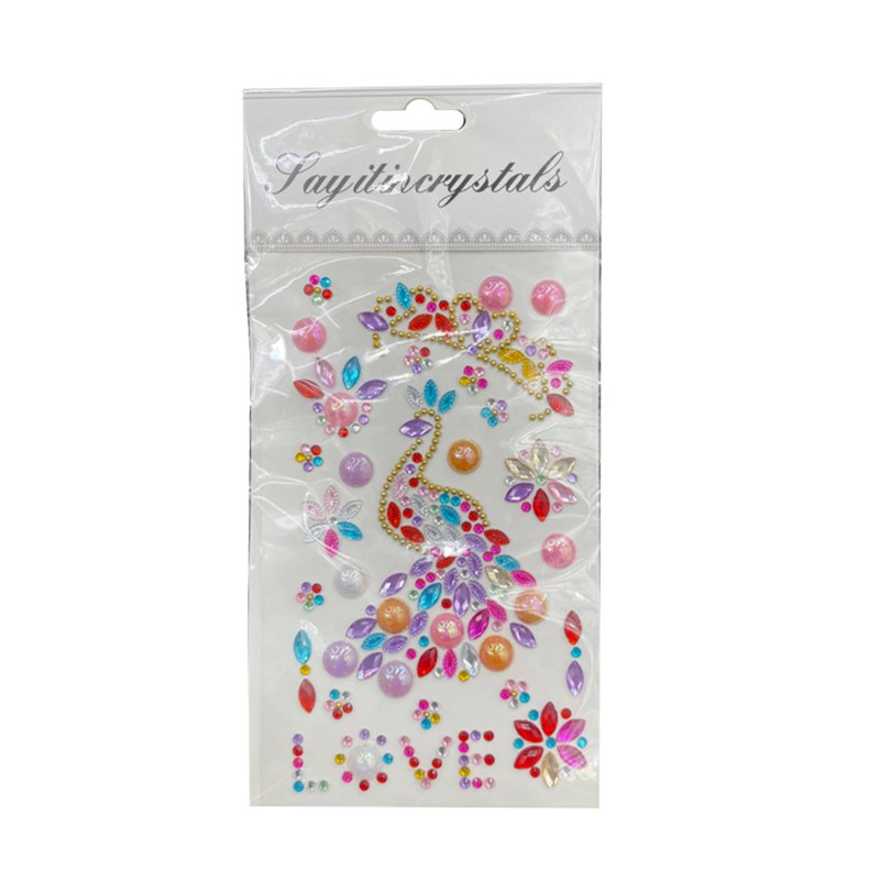 Stickers Diamante Peacock