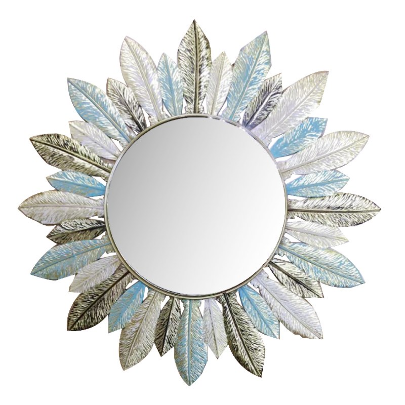 Metal Wall Mirror Feather Dsn 20.5/41cm