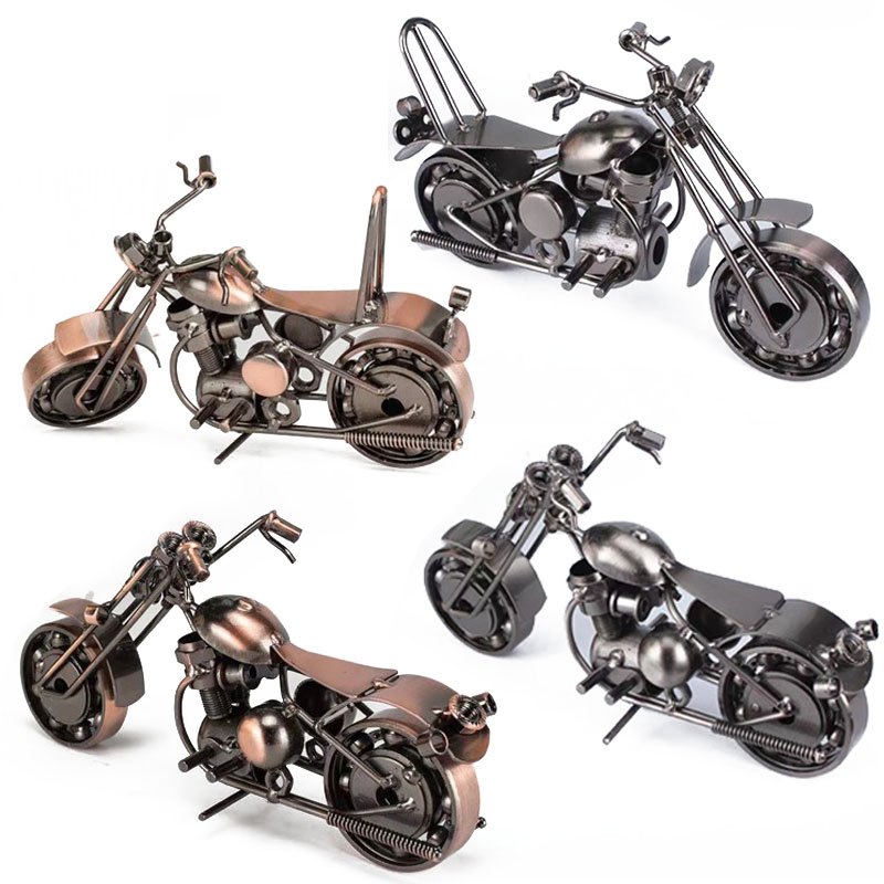 Antique Motorcycle 21cm 4 Assorted