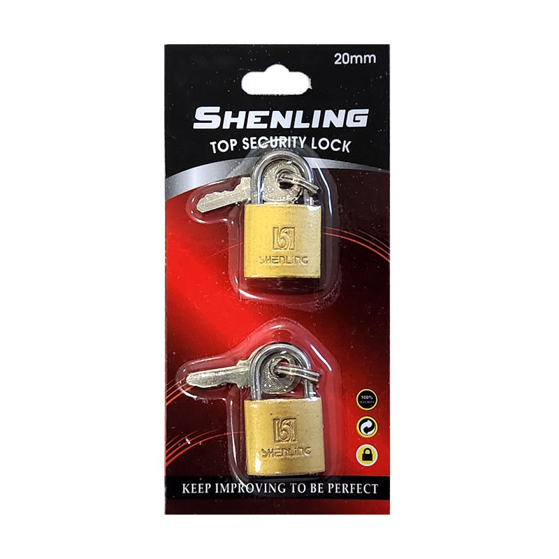 Metal Padlock 20mm 2pk