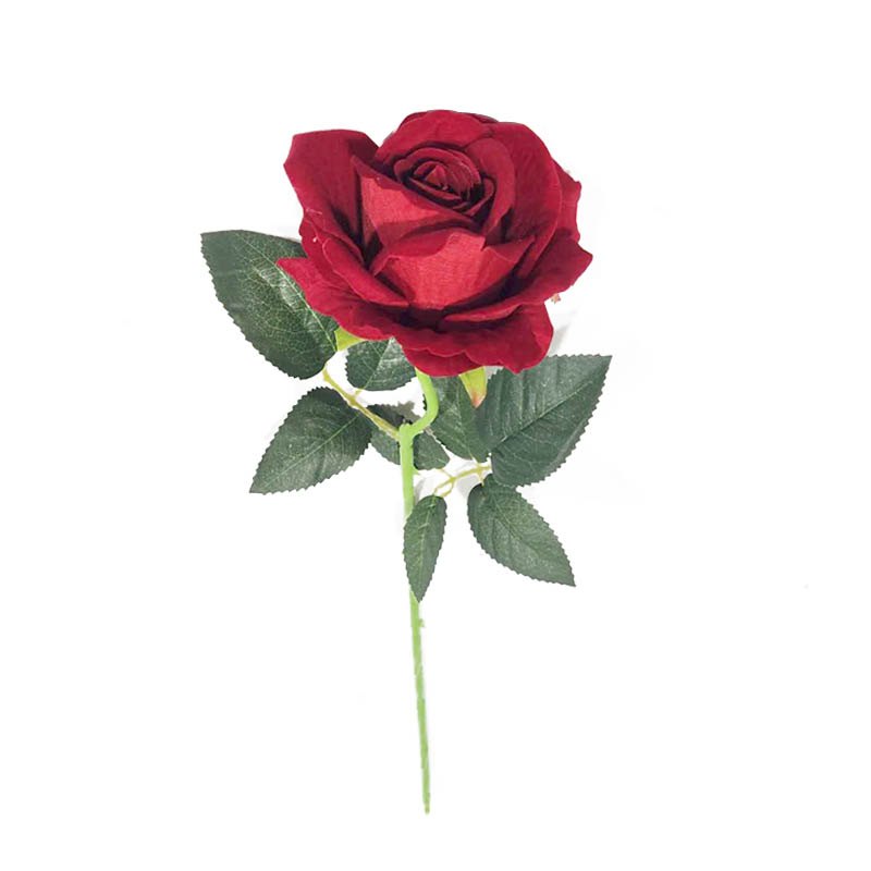 Flower Single Rose 9.5x50cm Red