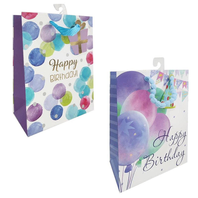 Gift Bag Birthday Balloons XL 33x45x12.7cm
