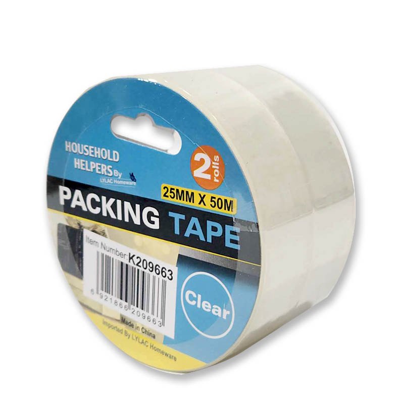 Clear Tapes 2ROLLS 2.5CMX50M