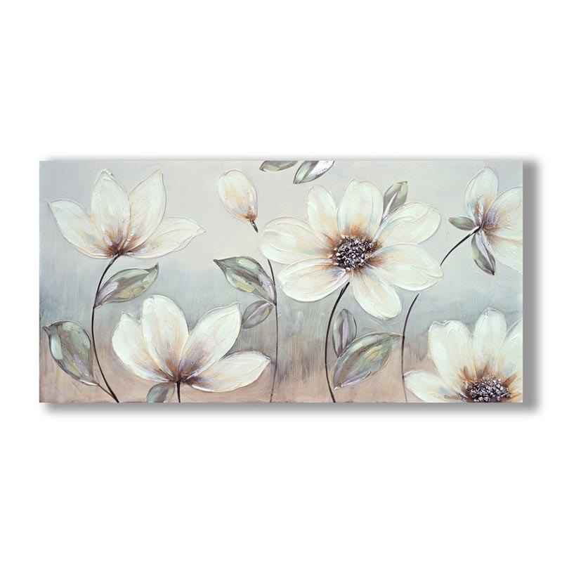 Canvas Painting Flowers 60x120x3cm