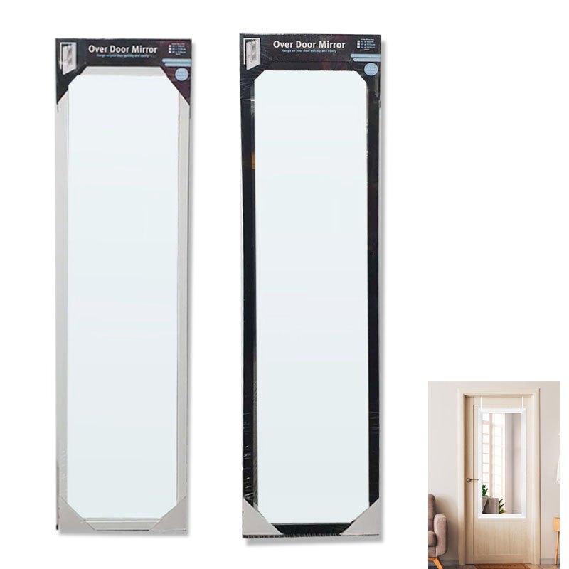 Mirror Over Door Plastic 34x124x1.5cm Assorted Colours