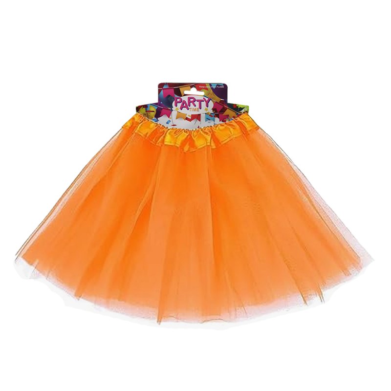 Party Tutu 40cm 3.5layer Adult Orange