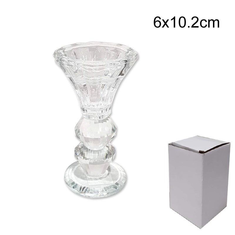 Crystal Candle Holder 6x10.2cm