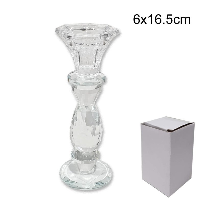 Crystal Candle Holder 6x16.5cm