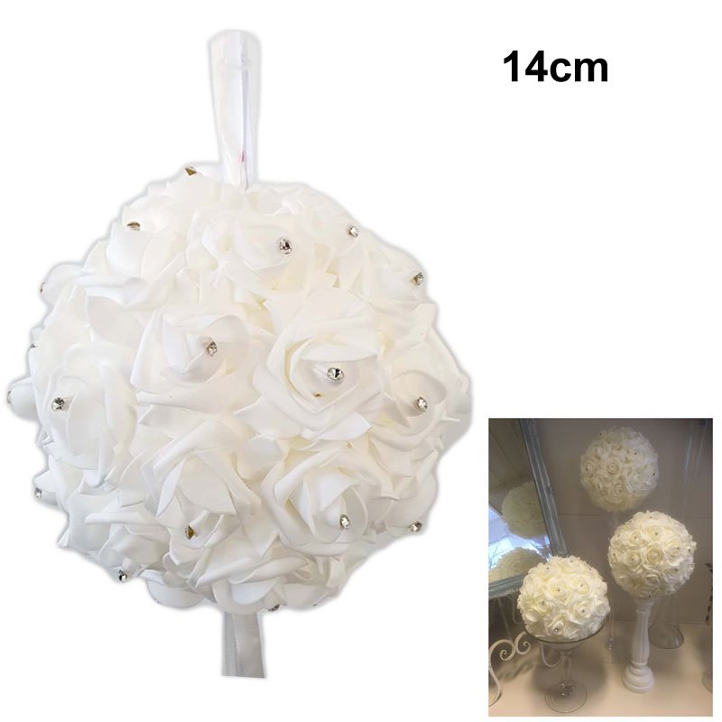 Flower Ball with Diamante 14cm