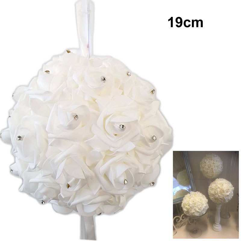 Flower Ball with Diamante 19cm