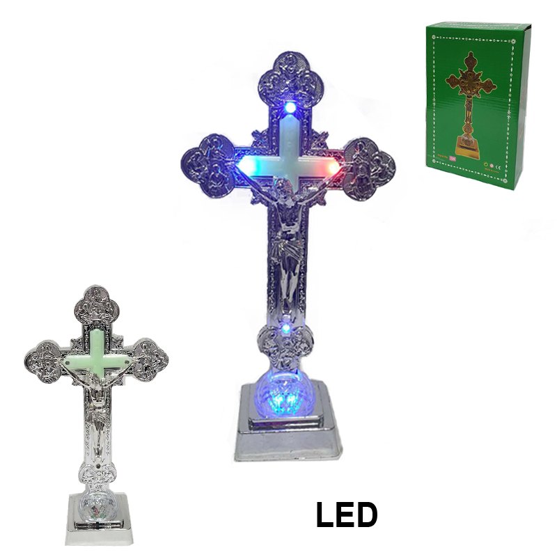 Religion Cross LED Light Up 28.5x14.5cm