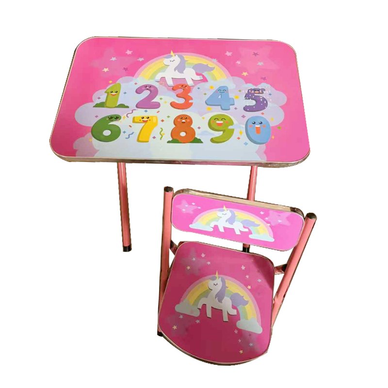 Kids Chair & Table Set 40x60cm Unicorn
