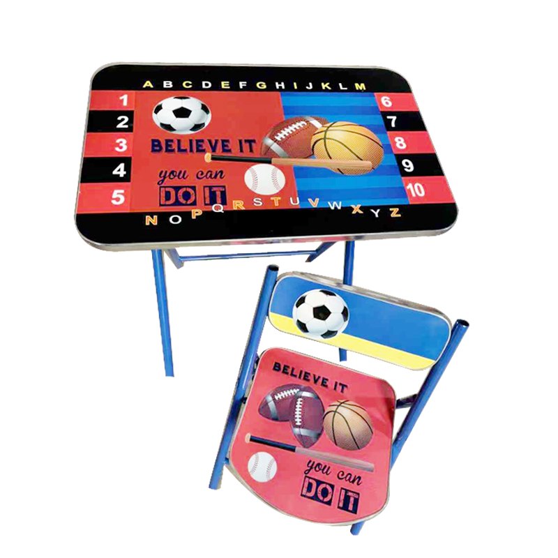 Kids Chair & Table Set 40x60cm Sports Balls