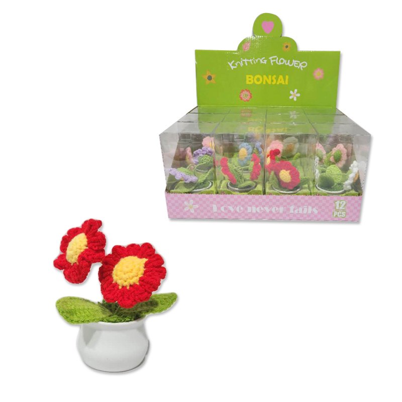 Knitted Flower Pot 2Hd