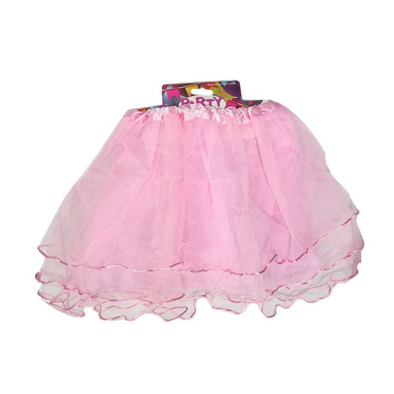Party Tutu 3+1Layer Wavy 40cm Pink
