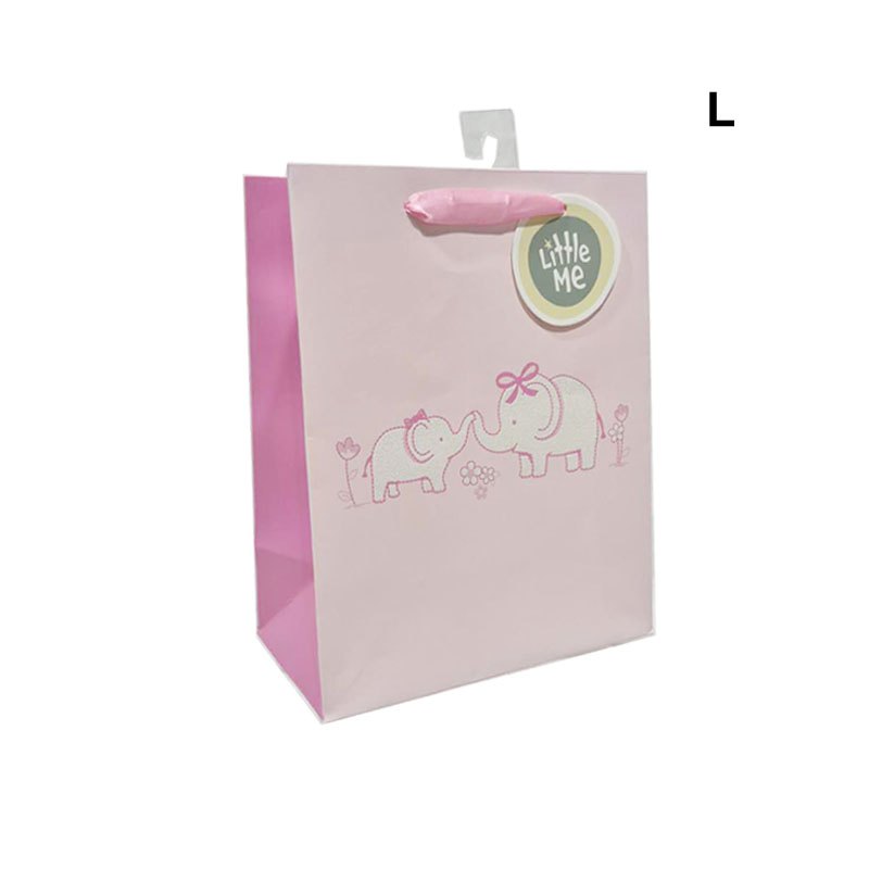 Gift Bag Baby Elephant L: 26x32x10cm