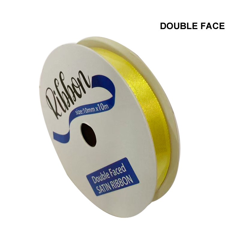 Ribbon Satin 10mmx10m Bright Yellow