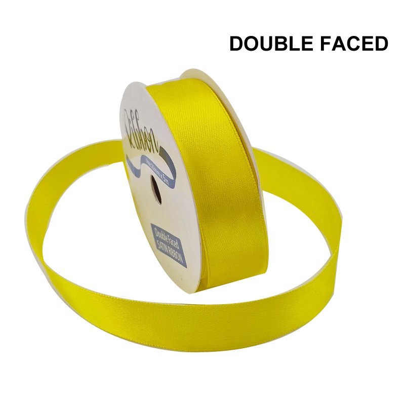 Ribbon Satin 22mmx5m Bright Yellow