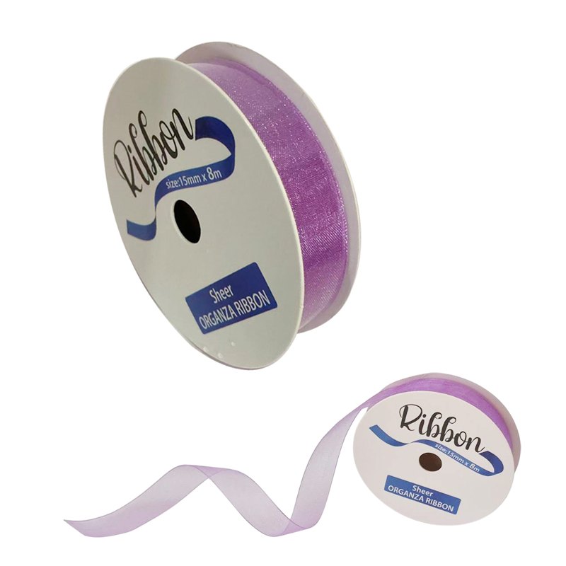 Ribbon Organza 15mmx8m Lavender