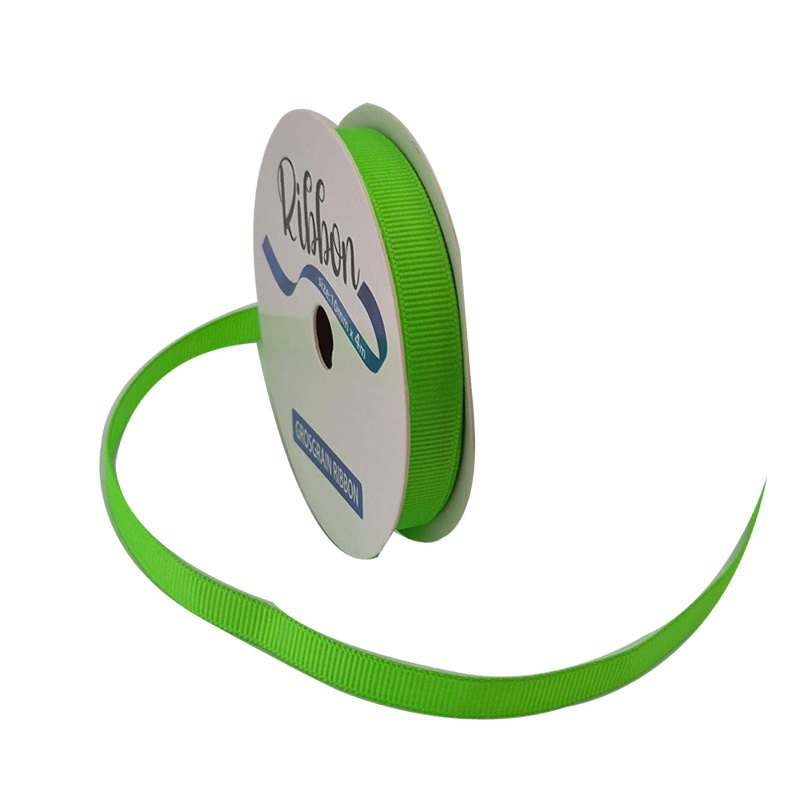 Ribbon Grosgrain 10mmx4m Acid Green