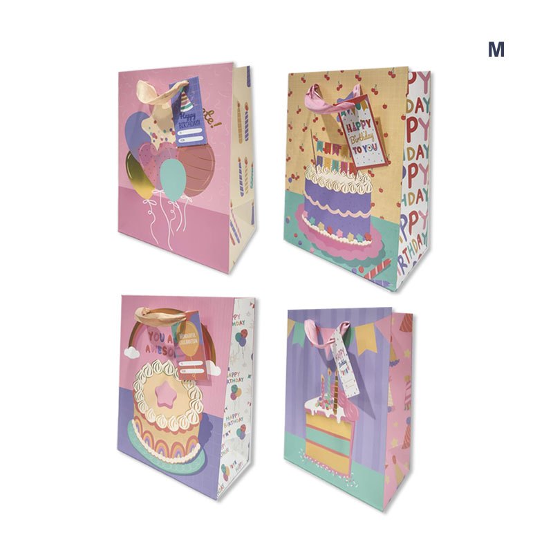 Gift Bag Birthday M 18x23x10cm
