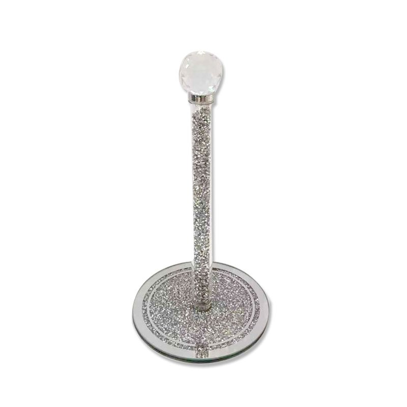 Glass Mirror Kitchen Paper Towel Holder 17x30cm