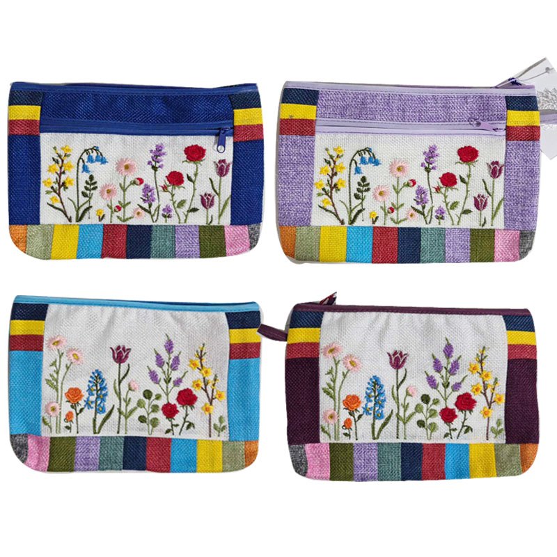 Embroidered Cosmetic Bag 21x15cm