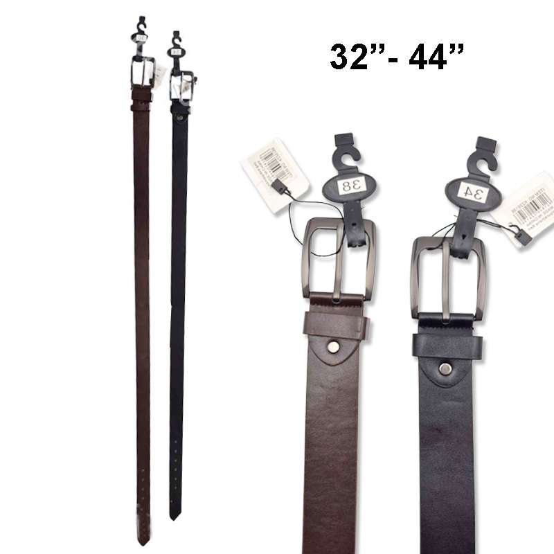 Faux Leather Belt 4cm 32-44" Assorted Colours