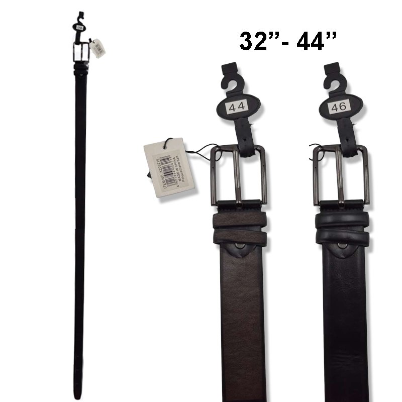 Faux Leather Belt 4cm 32-44" Assorted Colours