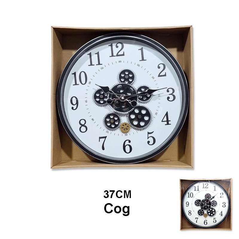 Clock 37cm Cog