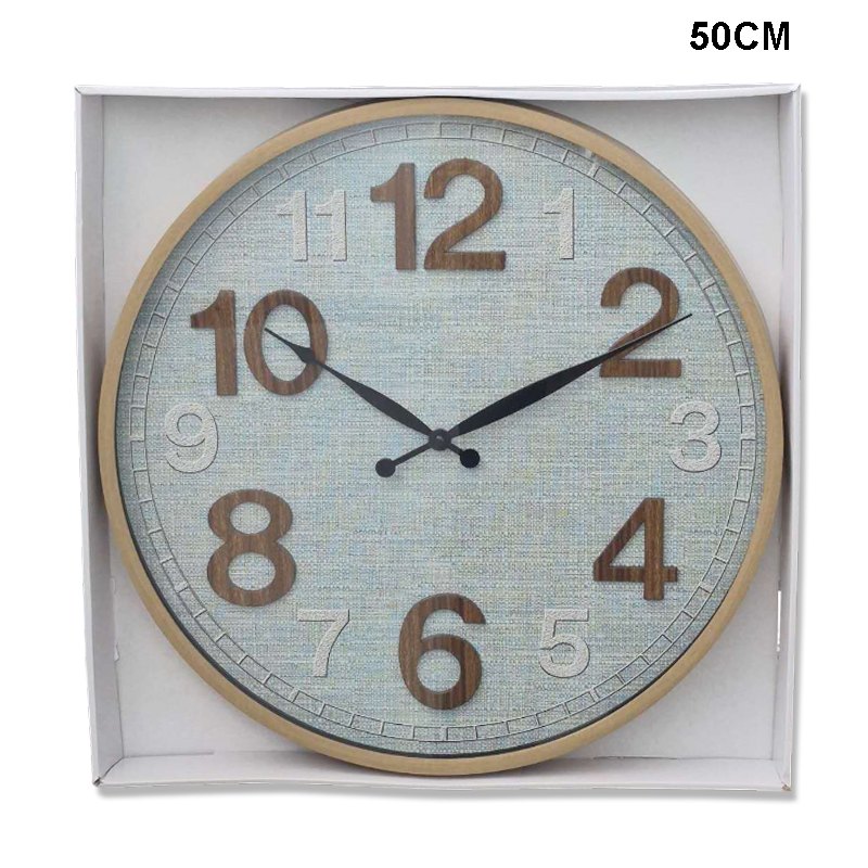 Clock 50cm Blue