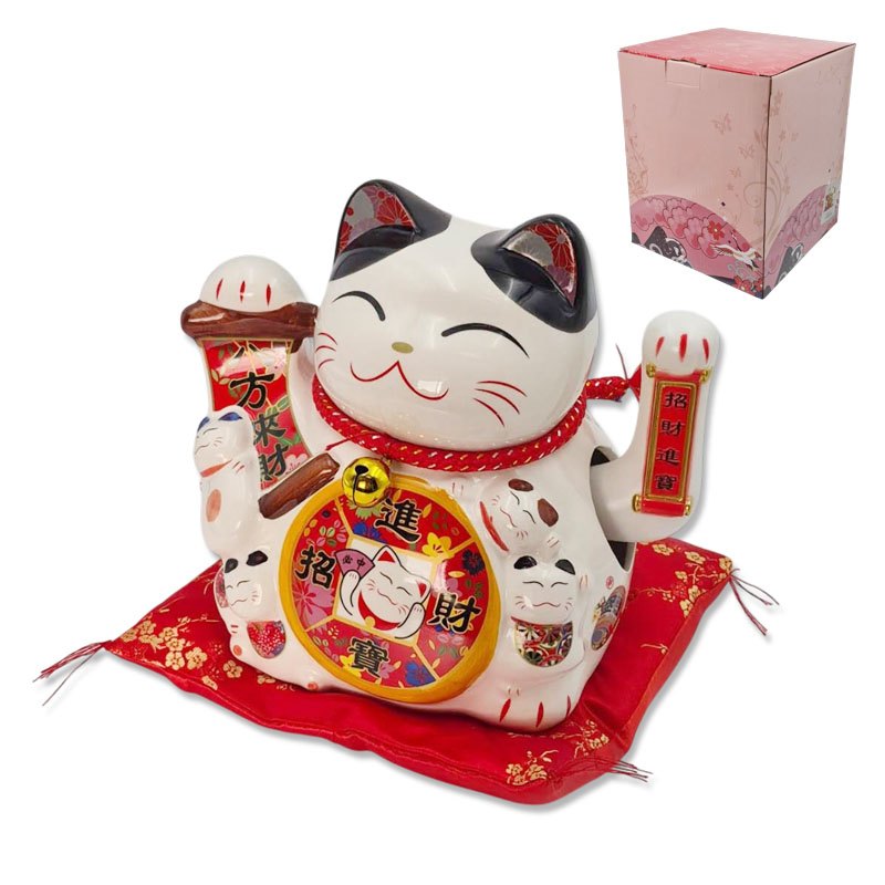 Chinese Fortune Cat Ceramic 20cm