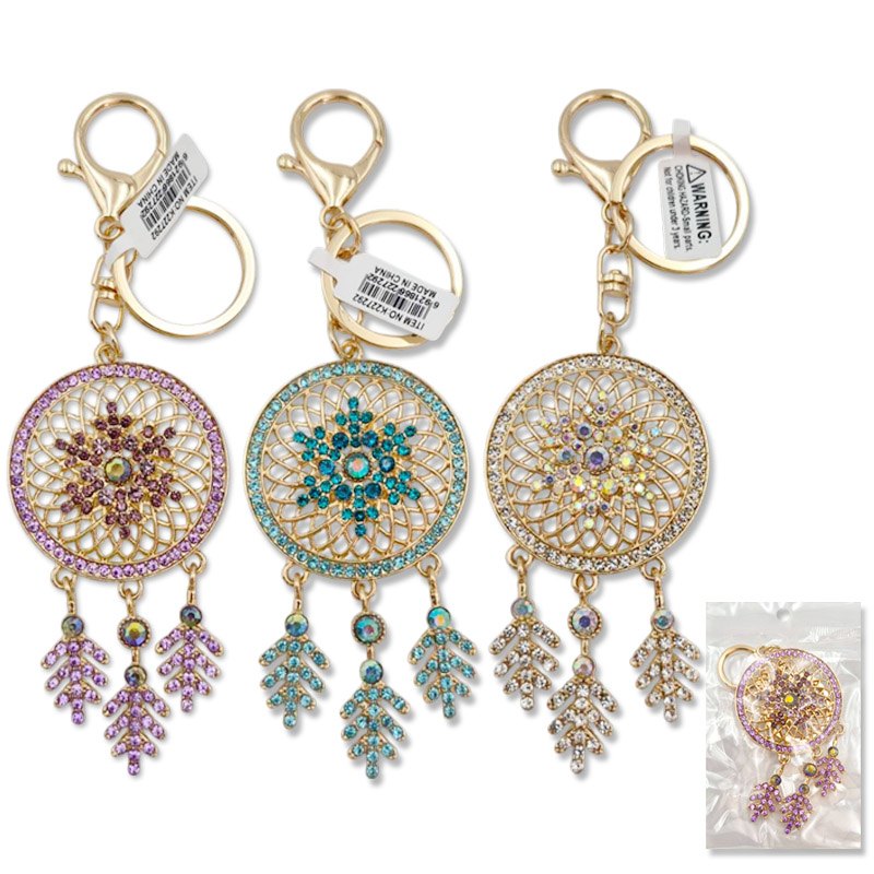 Keyring Diamante Dream Catcher Assorted Colours
