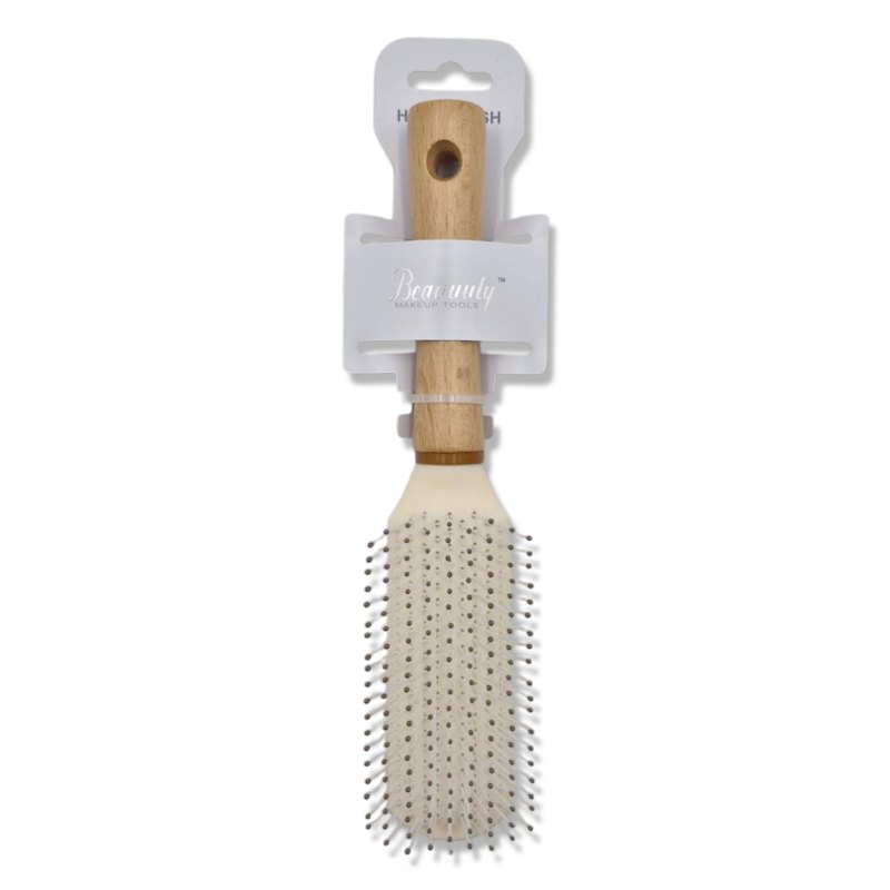 Hair Brush Wooden Handle Straight