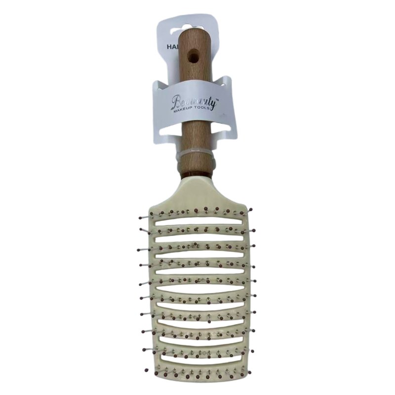 Hair Brush Wooden Handle Vent