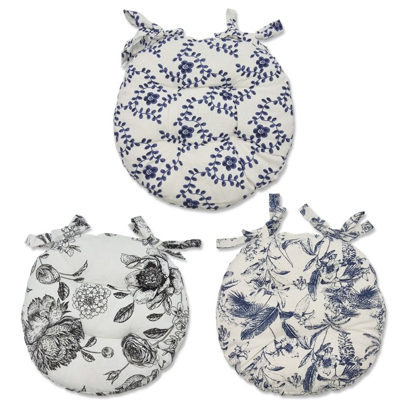 Chair Cushion Rnd 40cm 3 Assorted
