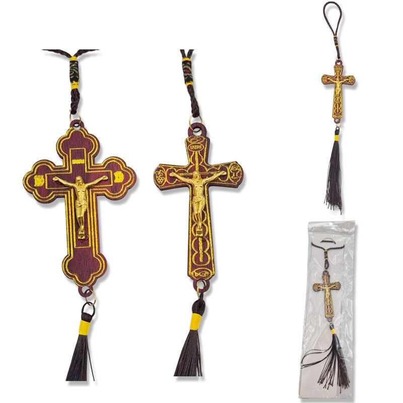 Religion Cross Hanger 7x9cm 2 Assorted