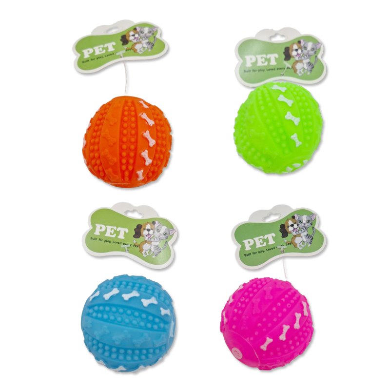 Pet Toy Ball with Paw Dsn 6.7cm