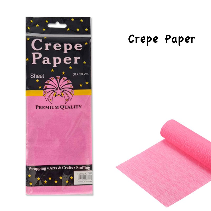 1pc Crepe Paper 50x200cm Pink