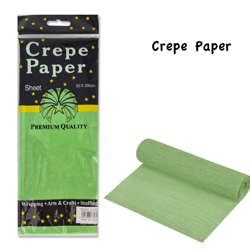 1pc Crepe Paper 50x200cm Green